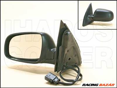 Seat Arosa 2000.09.01- Visszapillantó tükör bal, elektromos állítható,aszférikus, fűthető, fényezendő (150mm) (0J7S)