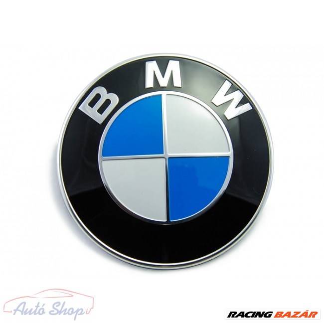 Gyári BMW 82mm-es embléma + befogató tipli , E36,E39,E46,E53,E60,E65,E70,E90,51148132375 1. kép