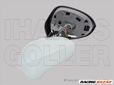 Seat Leon 2009.03.01-2012.11.30 Visszapillantó tükör bal, elektromos állítás, fűthető, fényezendő elektromos behajtható. (13RB)