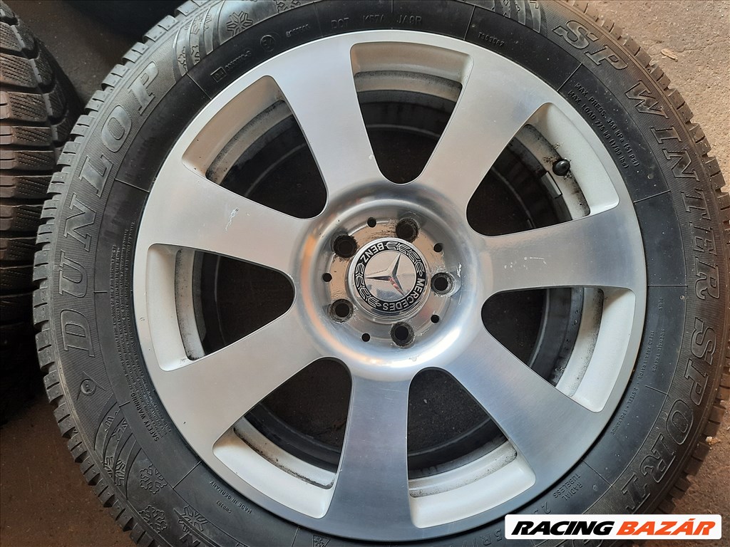 Mercedes-Benz gyári 17-es alufelni :5x112 . 8Jx17 Et43 használt Dunlop téli gumi  2. kép