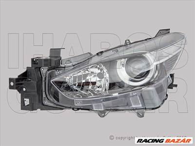 Mazda 3 (BM/BN) 2017.02.01-2019.02.28 Fényszóró H11/H15 bal (motorral) DEPO (1CEF)