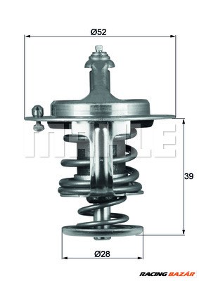 MAHLE TX 71 82D - termosztát, hűtőfolyadék FORD FORD ASIA / OZEANIA FORD USA MAZDA MERCEDES-BENZ SUZ 1. kép