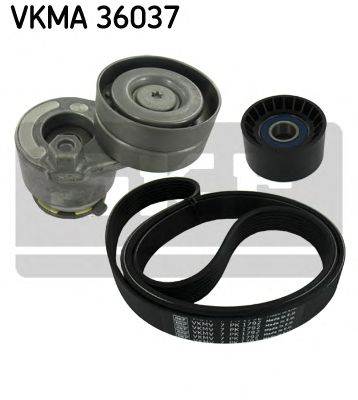 SKF VKMA 36037 - hosszbordás szíj készlet NISSAN RENAULT
