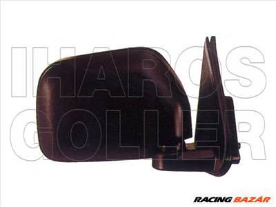 Toyota Hilux 1997.01.01-2001.07.31 Külső tükör jobb, karral áll.,fekete (RN140/2WD) (0UNL)