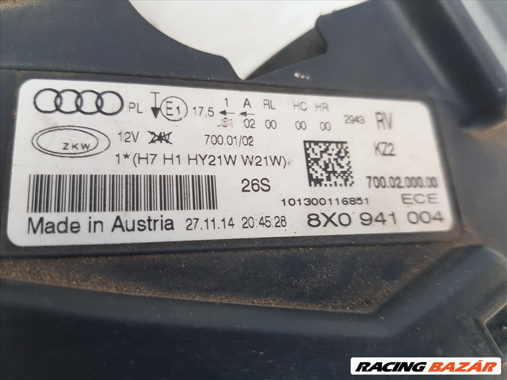 Audi A1 (8X) 8XO 941 004 AUDI A1 jobb első fényszóró 3. kép