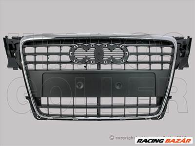 Audi A4 2007.11.01-12.01.31 Hűtődíszrács króm kerettel (04L5)