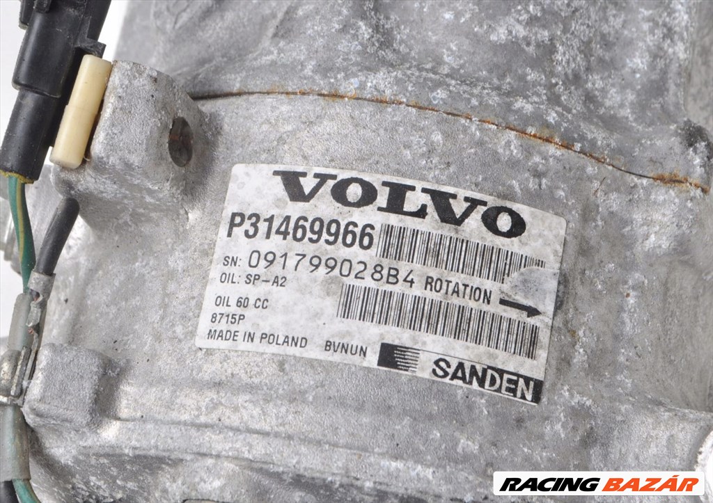Volvo V90, Volvo S90 klímakompresszor p31469966 3. kép