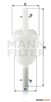 MANN-FILTER WK 31/4 (10) - Üzemanyagszűrő CLAAS KIOTI MERCEDES-BENZ NISSAN