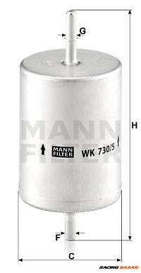 MANN-FILTER WK 730/5 - Üzemanyagszűrő FORD FORD AUSTRALIA