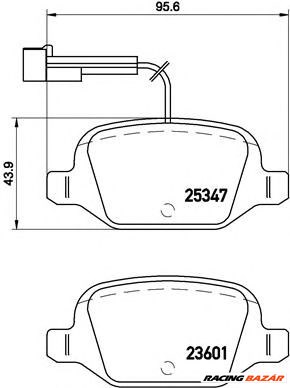 BREMBO P 23 146 - fékbetét ABARTH FIAT 1. kép