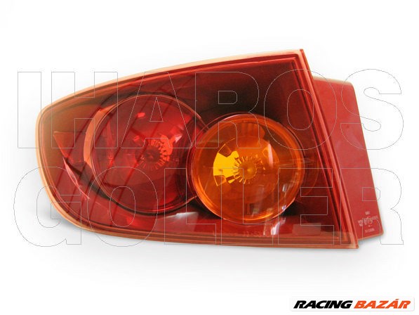 Mazda 3 2003.10.01-2006.06.30 H.lámpa üres bal külső piros 4 ajtós (0Y3D) 1. kép