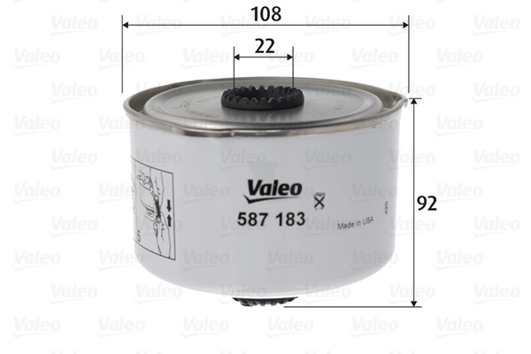 VALEO 587183 - Üzemanyagszűrő LAND ROVER 1. kép