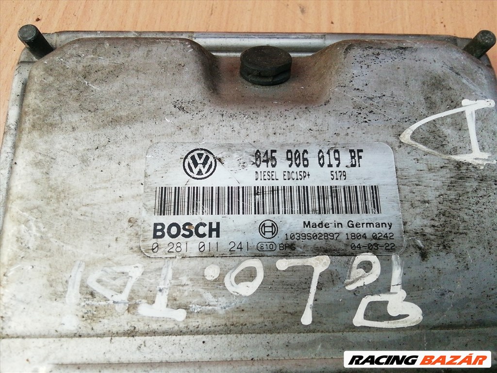 Volkswagen Polo 2003-2009 1,4 TDI Diesel Motorvezérlő 0281011241 , 045906019BF 2. kép