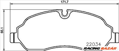 BREMBO P 24 171 - fékbetét FORD FORD (JMC) FORD AUSTRALIA