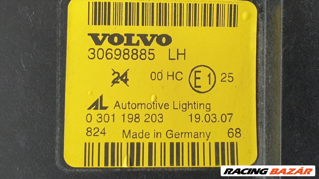 506996 Volvo V50, 2007, Bal Első Projektoros Lámpa, Fényszóró, 30698885 10. kép