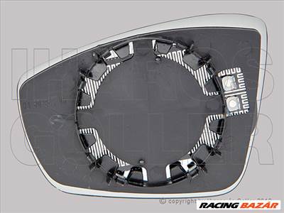Skoda Citigo 2011.10.01- Tükörlap cserélhető jobb, domb., fűth. (0V2W)