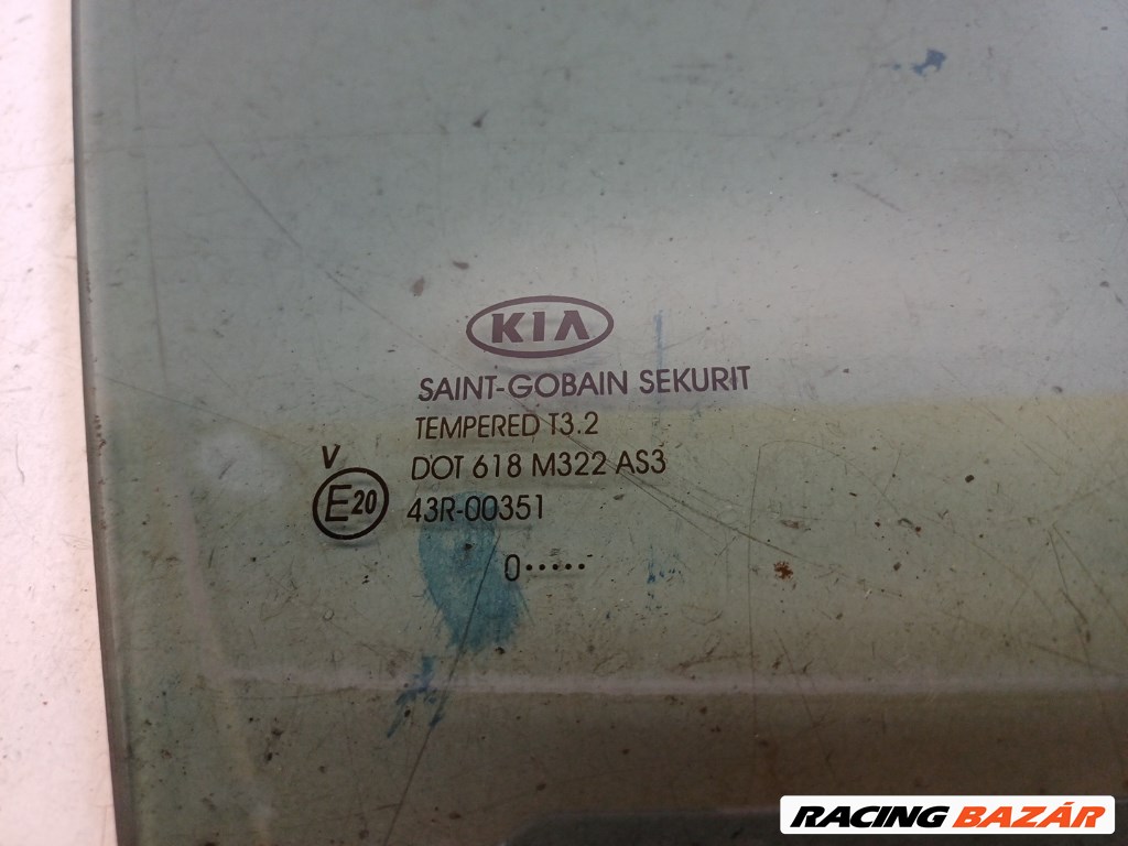Kia Sportage (SL) jobb hátsó ajtó üveg fix 2. kép