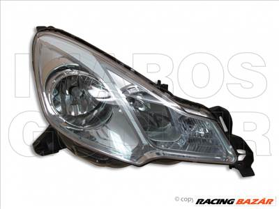 Citroen C3 2010.01.01-2013.02.28 fényszóró H1/H7 jobb fehér házas (motorral) TYC (014S)