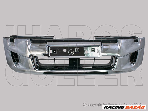 Isuzu D-Max (RT50) 2012.07.01-2017.04.30 Hűtődíszrács króm-fekete (4WD) (139G) 1. kép