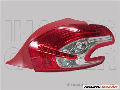 Peugeot 208 (A9) 2012.01.01-2015.05.01 Hátsó lámpa üres jobb LED-es DEPO (08Z3)