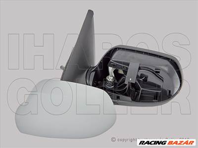 Mazda 2 2003.04.01-2007.10.31 Külső tükör bal, bowd.áll., domb., fényezhetö (12C5)