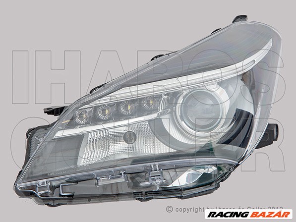 Toyota Yaris 2014.07.01-2017.02.28 Fényszóró HIR2/LED bal, fekete FF (motoros) DEPO (1AAS) 1. kép