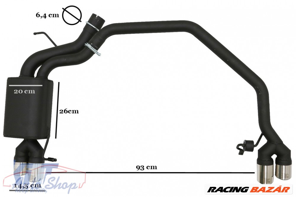 BMW 5-ös sorozat F10 Kipufogórendszer (2011-2016) 102-433 / 70RS  7. kép