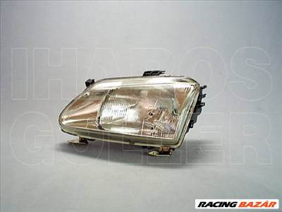Renault Megane 1995.10.01-1999.02.28 Fényszóró H4 bal (belülröl áll. is) DEPO (0CRA)