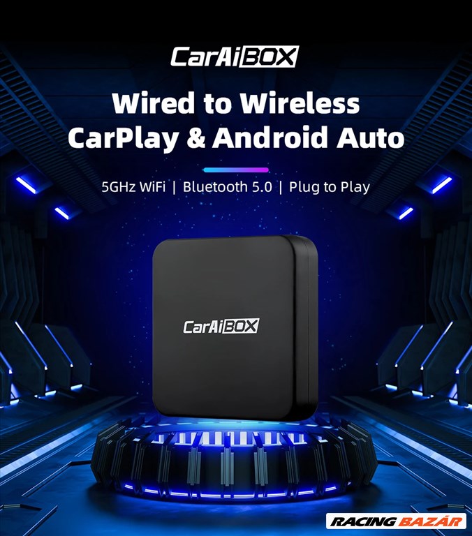 Minden autótípushoz! Autós adapter Android autó Carplay csatlakozáshoz 2. kép