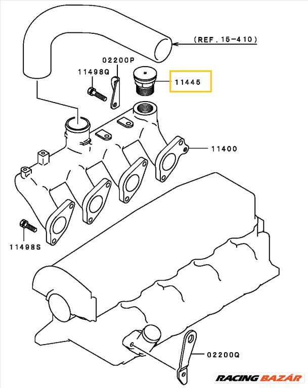 Mitsubishi L200 Lefújószelep 1986-2007 md160756 5. kép