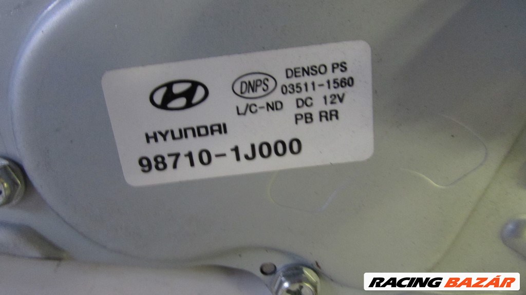 13270 HÁTSÓ ABLAKTÖRLŐ MOTOR - Hyundai i20 08-12 - 88.500km - 987001J000 2. kép