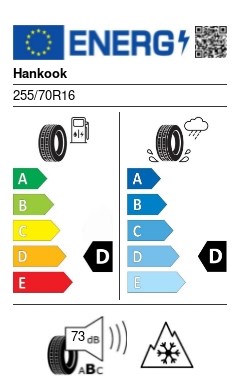 HANKOOK 255/70 R16 111T DYNAPRO AT2 RF11 M+S off road, 4x4, suv négyévszakos gumi 2. kép