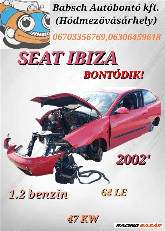 Seat Ibiza III bontott alkatrészei (23/180) 1. kép