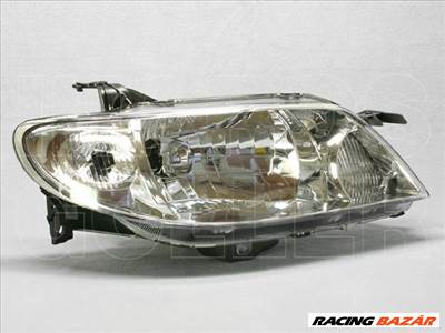 Mazda 323 2001.02.01-2003.12.31 Fényszóró H4 jobb, króm házas (motoros) TYC (0JC0)