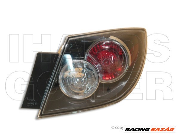 Mazda 3 2006.07.01-2009.03.31 H.lámpa üres jobb külső fekete (5 ajtós) (05T5) 1. kép
