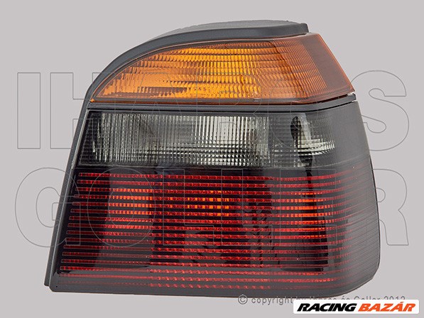 Volkswagen Golf III 1991.09.01-1997.09.30 Hátsó lámpa üres jobb füst/piros DEPO (1LCP) 1. kép