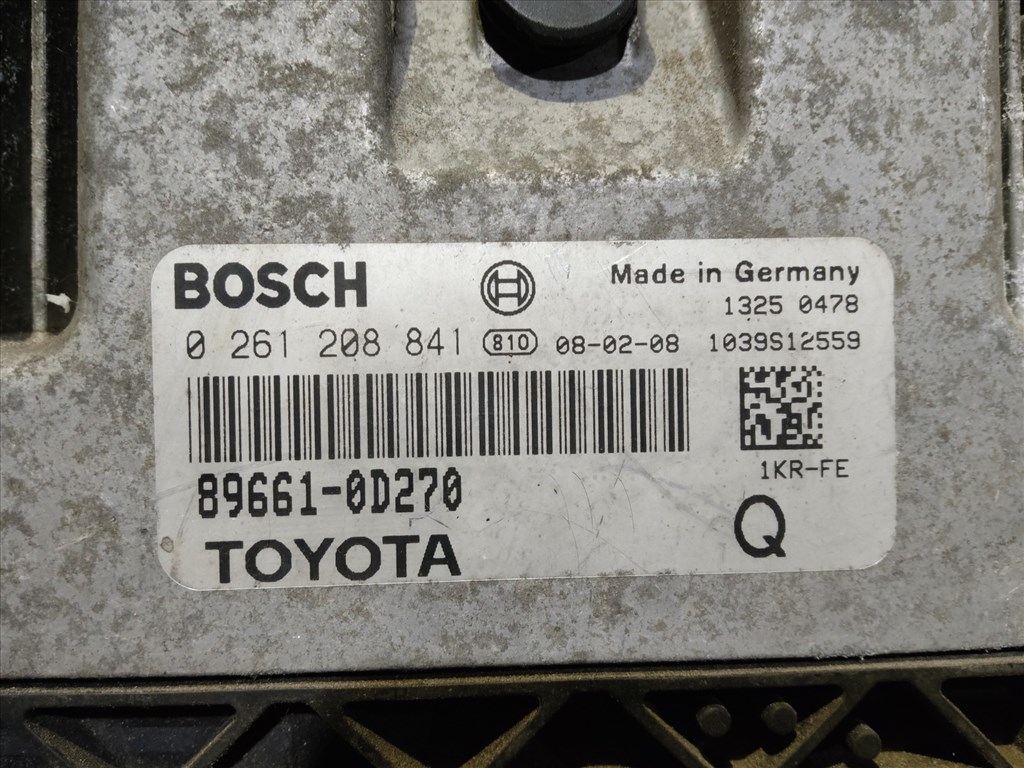 Toyota Yaris 2005-2011  998 12v benzin motorvezérlő 0261208841 , 896610D270 3. kép