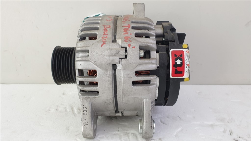 507078 Renault Clio 3, Modus Benzin, Generátor, LRA02881, 90 Amp, 7Pk 8200406207 4. kép