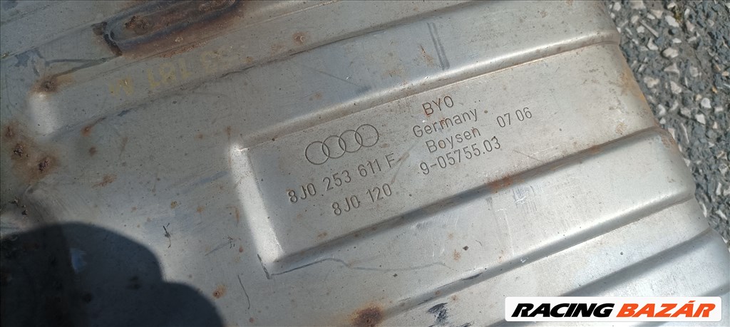 Audi TT (8J) 3,2 FSI hátsó kipufugó króm végekkel 8j0253611f 6. kép