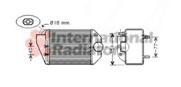 VAN WEZEL 58004221 - töltőlevegőhűtő AUDI SKODA VW 1. kép