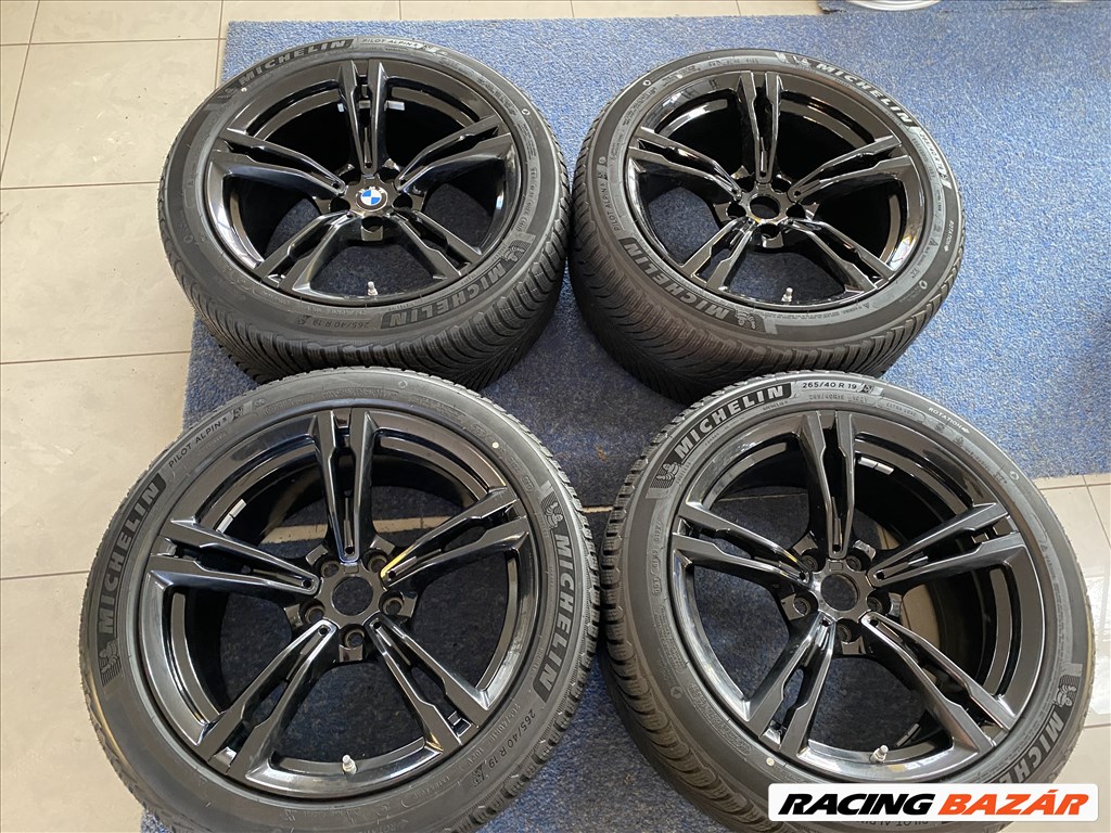 BMW 19 felni alufelni, 5x112, 265/40 új téli gumi, M5 F90 (3000) 4. kép