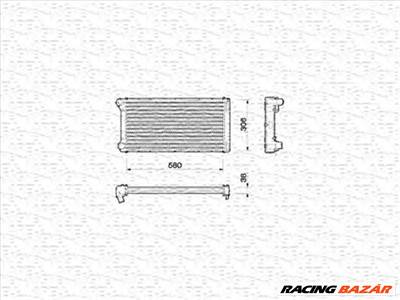 MAGNETI MARELLI 350213168000 - Vízhűtő (Hűtőradiátor) FIAT LANCIA