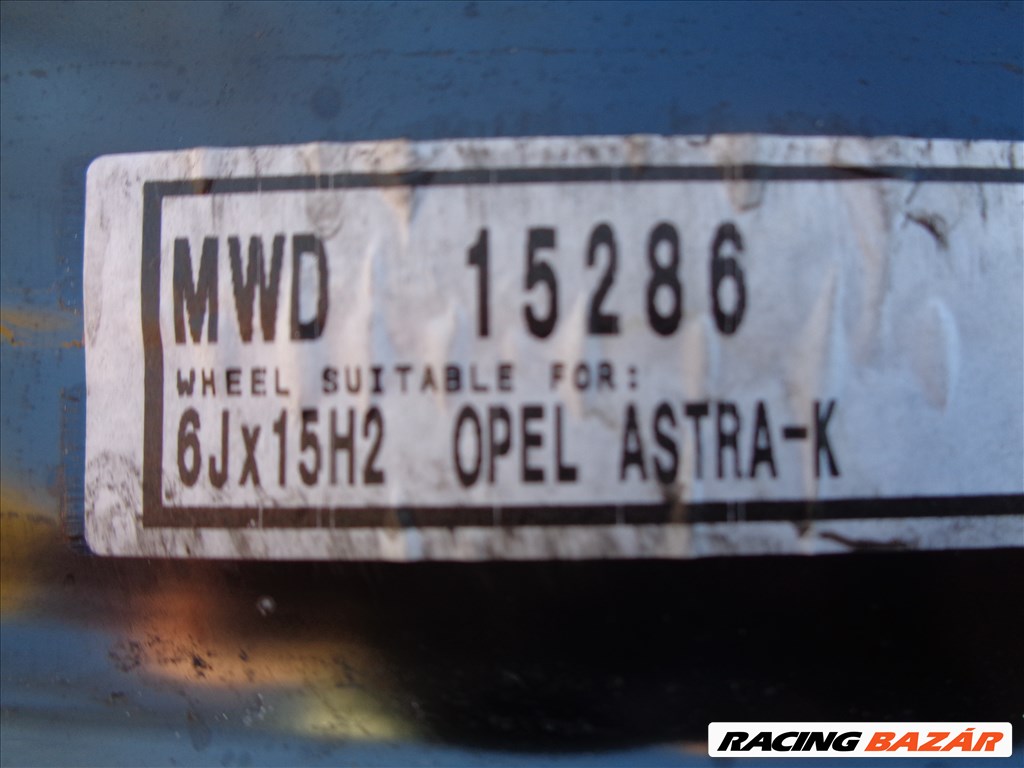 Opel Astra K lemezfelni 15-ös, szenzorral újszerű állapotban eladó. 8. kép