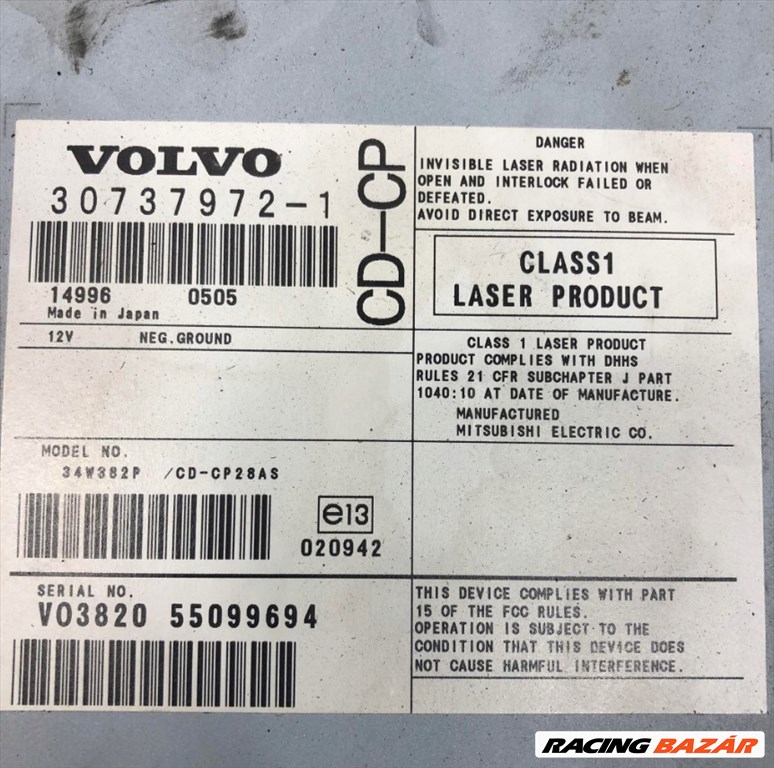 Volvo XC90 CD tár 30737972 2. kép