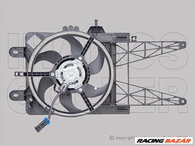 Fiat Punto 1999.09.01-2003.06.30 Hűtőventilátor kpl.,nem klimás (1.2,1.2 16V) (1D16)