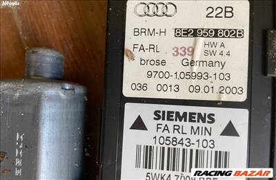 Audi A4 B6 jobb első ablakemelő motor 9700-105993-