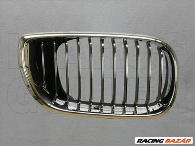 BMW 3 (E46) 2001.09.01-2005.02.28 Hűtődíszrács jobb, keret+bordák krómozott (06RL)