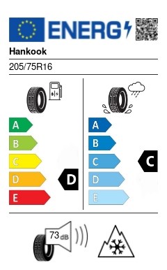 Hankook Winter i*cept LV RW12 205/75 R16C 110/108R M+S 3PMSF kisteher téli gumi 2. kép