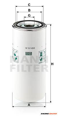 MANN-FILTER W 13 145/6 - olajszűrő DAF