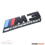Gyári BMW  M3 Competition fekete csomagtartó embléma 51148084161 1. kép